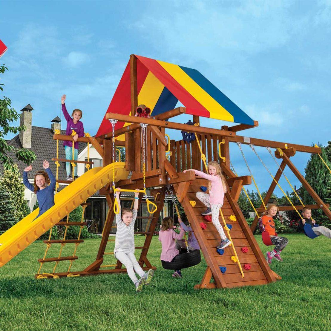 Sunshine Castles Swing Sets | Rainbow Play Systems