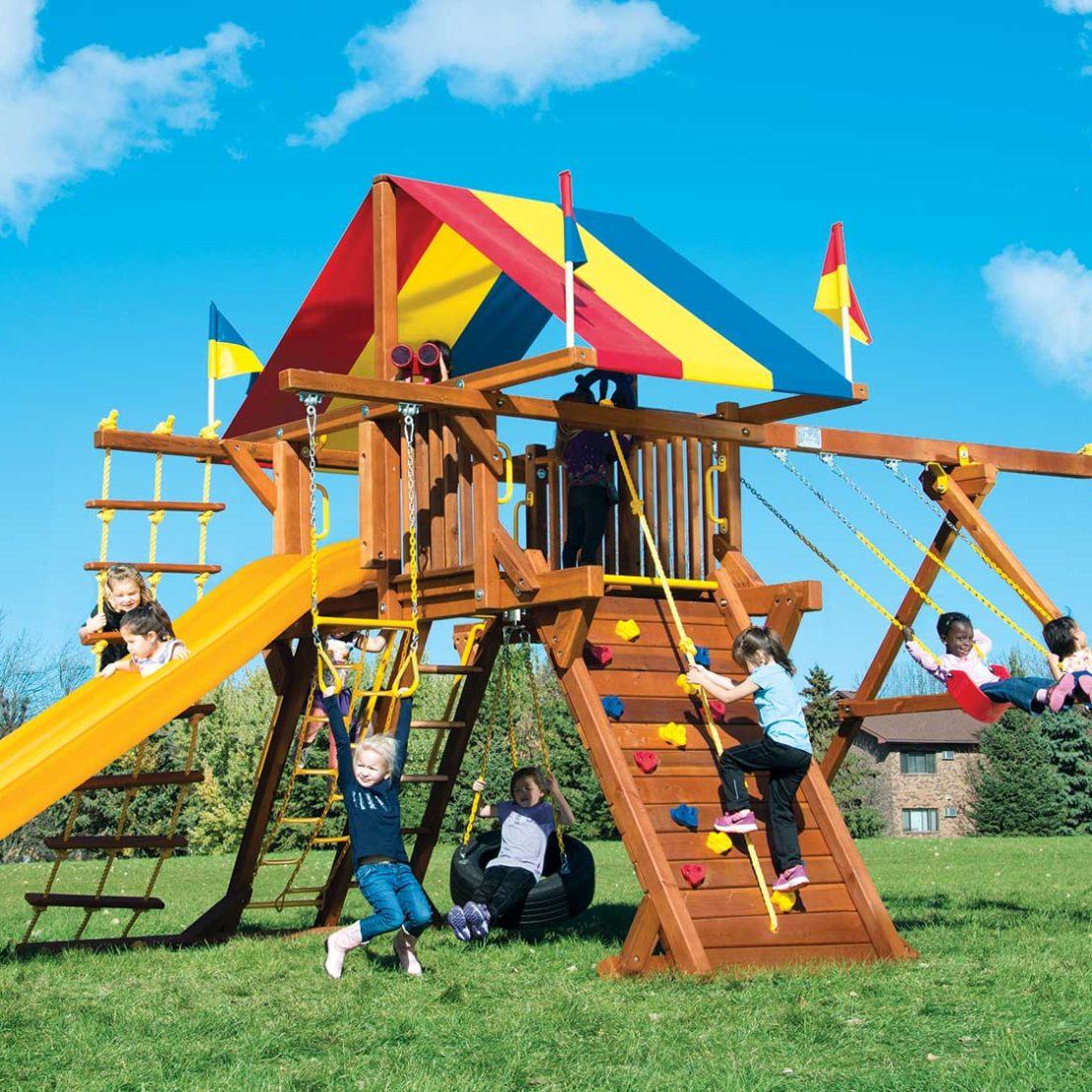 rainbow play systems wooden playsets