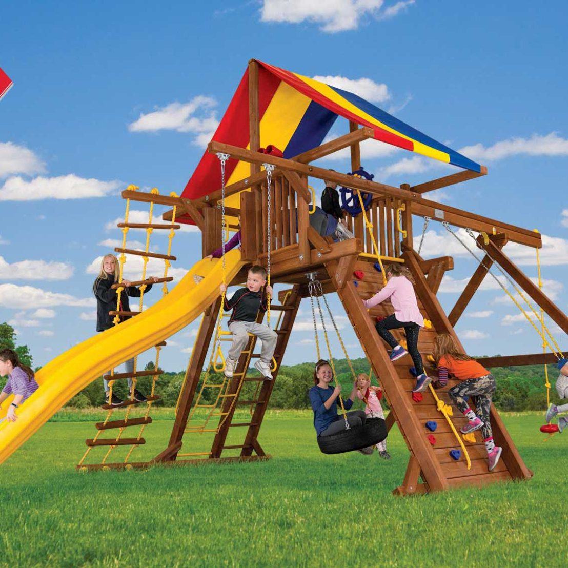 King Kong Castles Swing Sets | Rainbow Play Systems