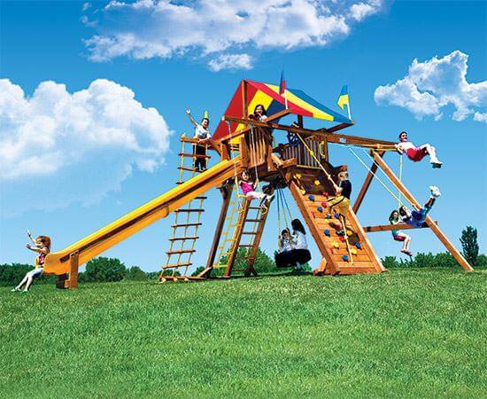 King Kong Castle Swing Sets Rainbow Play Systems