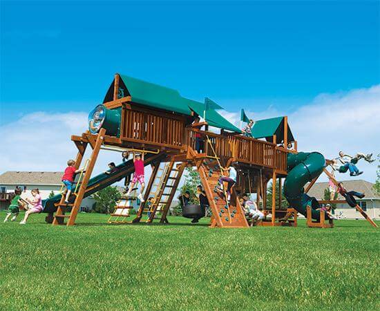 King Kong Castle Swing Sets Rainbow Play Systems