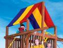 Rainbow Clubhouse Pkg II with Playhouse (37B) | Rainbow Play Systems