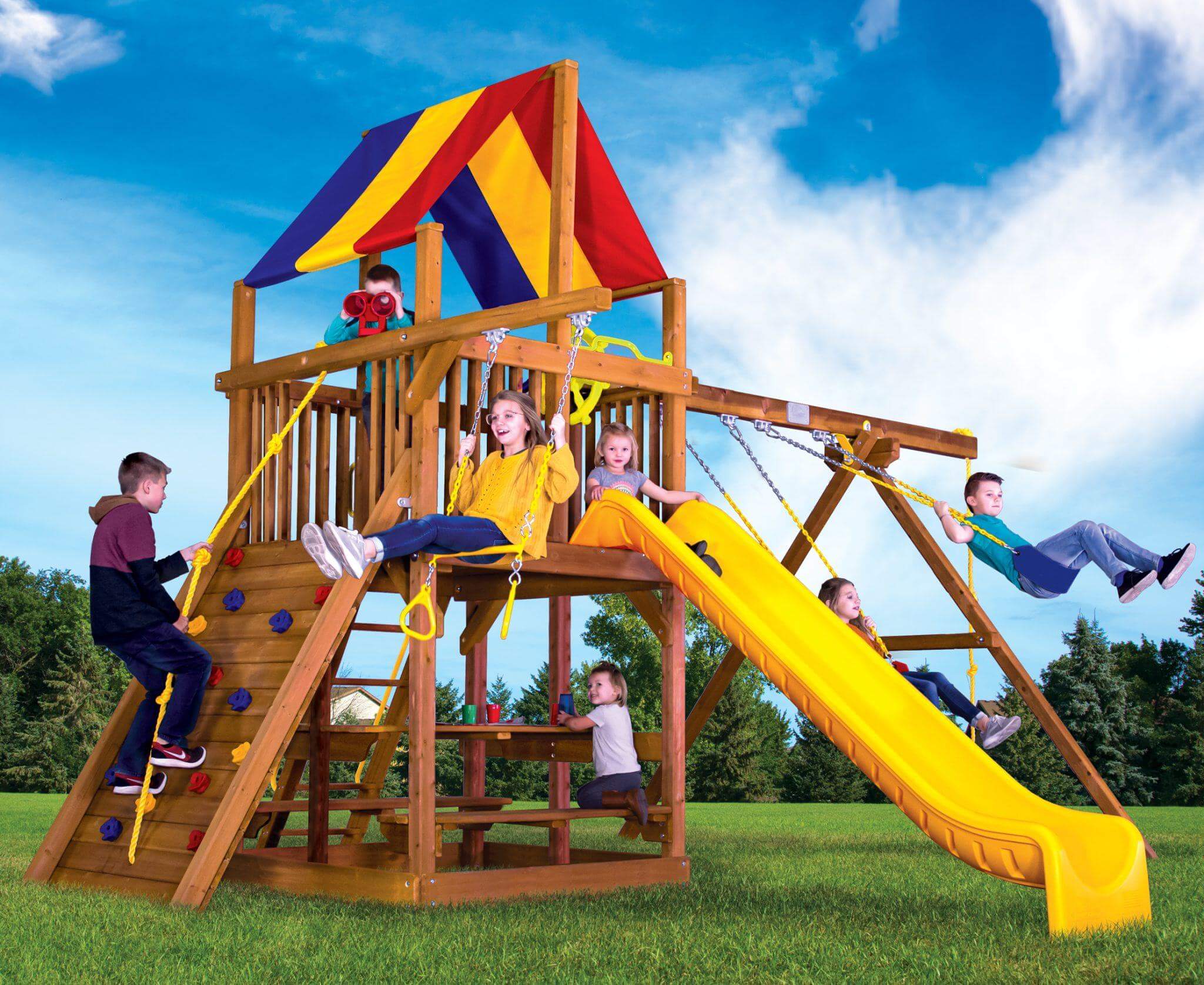 Sunshine Clubhouse Playsets | Rainbow Play Systems