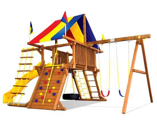 Sunshine Super Castle Pkg II Popular (13D) | Rainbow Play Systems