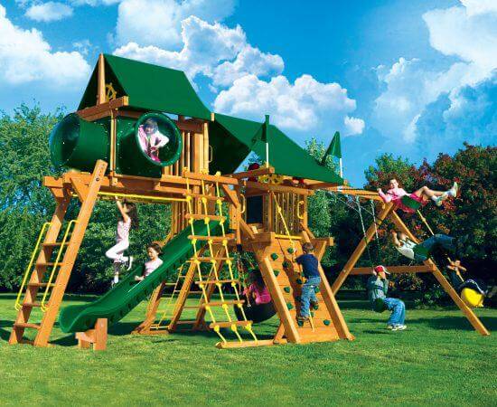 Rainbow Castle Pkg IV Double Bubble (19I) | Rainbow Play Systems