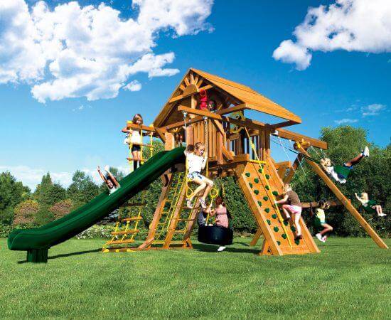 Monster Castle Pkg II Wooden Roof (21D) | Rainbow Play