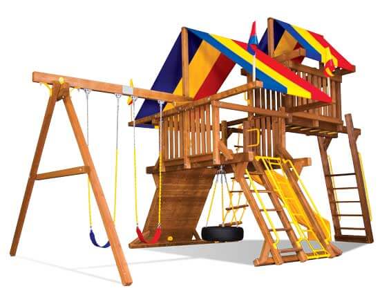 Sunshine Castle Base Pkg IV (13E) | Rainbow Play Systems